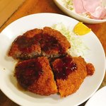 富士屋本店 - 毎日8名限定の特大和牛メンチカツ(500円)