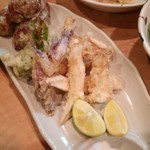 焼酎と手しごと料理の店　まさや - 秋刀魚ツミレ&松茸の天麩羅