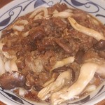 丸亀製麺 - 牛肉平茸山椒しぐれうどん大