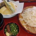Teuchi Udon Tajima - 野菜天ぷらざるうどん
