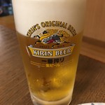 鉄板焼　じゅう兵衛 - 生ビール