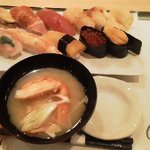 110909北海道　宝寿司　宝握り（かに汁サービス）