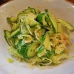もつ焼 あぶさん - きゅうりの味噌和え