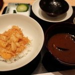 てんぷら 近藤 - 天丼＆赤だし