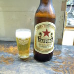 庚申酒場 - ビールは大瓶です