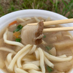 谷川製麺所 - 猪肉入ってま～す✌