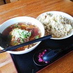 客隆軒 - Cセット(ラーメンと焼き飯) 864円 H30 10