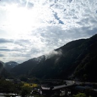 古湯温泉 ONCRI - この朝日の美しさはカメラじゃ１０分の１も写せなかった。