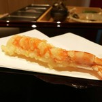 天ぷら たけうち - 玄海産の車海老