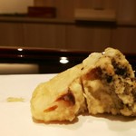 天ぷら たけうち - 蒸し鮑