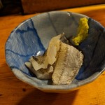 天史朗鮨 - お通し　〆ムツ