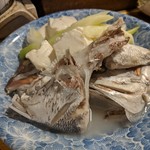 天史朗鮨 - 塩煮　真鯛（絹ごし豆腐、長ネギ）