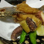 Minshuku Dejimaso - オコゼとタコの唐揚げ