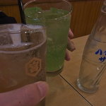 加賀屋 - ホッピーと青リンゴサワー