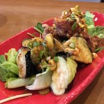 天鳳 - 揚げ茄子入り油淋鶏