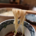 花いち - 細めの饂飩です、ツルツルしこしこでした♪