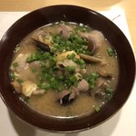 旬菜 おぐら家 - 猪ときのこの味噌汁