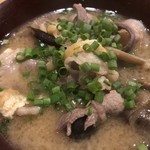 旬菜 おぐら家 - 猪ときのこの味噌汁
