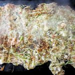 ふく福 - 明太もちチーズベビースターもんじゃ完成！