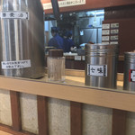 そばの神田東一屋 - コンディメンツ。