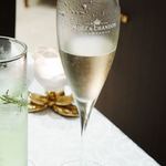 シャトー　ラ・パルム・ドール - サービスのシャンパン(飲みかけ)