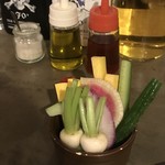 Trattoria cicala - 突き出しの野菜スティック