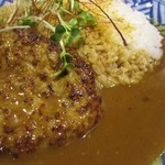 レードル - ハンバーグカレー　アップ