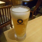 九州酒場 さく - サッポロ黒ラベル樽生ビール中ジョッキ