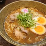 麺屋 たけちゃん - 飲んだ後の「醤油ラーメン(大盛1.5玉)+味玉」¥770-