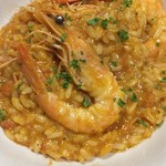 ピアチェーレ - 【’18.10】天使の海老のトマトソースリゾット　1300えん