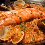 Valencian Seafood paella lunch