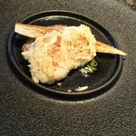 太刀魚の鉄板焼き ビーツのソース