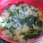 Sakanaya Hosokawa - 酒菜家 ほそ川 ＠西葛西 ランチに付く若芽の味噌汁