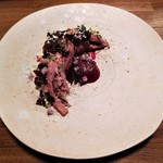 Le Trefle - Entrée 前菜　鴨のタルタル､ビーツ､ラズベリー