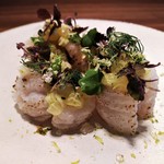 Le Trefle - Entrée 前菜　明石産ハモ､キウイ､コールラビ､季節のハーブ