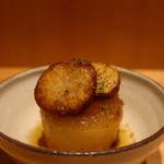 こころや - あん肝と大根のステーキ バター醤油でアップ