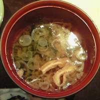 伊豆の旬 やんも 丸の内店 - 黒むつ西京焼 1365円 の味噌汁