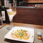 創作イタリアン Gemelli - カルパッチョ&白ワイン♪( ´▽｀)