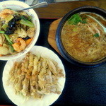 中国料理の鉄人 - 【ランチ】ラーメンセット（担々麺、中華丼、ユーリンジ）…700円