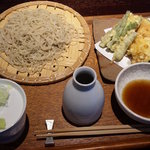 蕎麦ひら井 - 野菜天もり