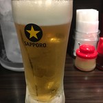 呼び戻しとんこつ 光四郎 - 生ビール