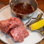 正泰苑 - 2018.10 しっとり赤身の一口ステーキ（1,150円）