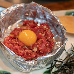 正泰苑 - 2018.10 炙りユッケ（1,180円）