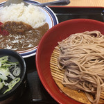 名代 富士そば - ミニカレーセット(もりそば)530円