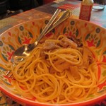 火の車 - パスタはキノコのクリームパスタです。