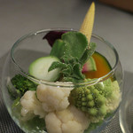 あもん ヨコ - 有機野菜バーニャカウダ　ズームアップ