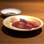 松阪牛のハネシタの握り