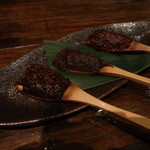 「焼味噌 三種（山椒・青とうがらし・ねぎ）」（450円）