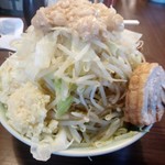 かじろうramen7 - ラーメン小、野菜あぶらマシマシ、にんにくマシ750円