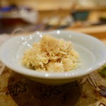 鮨おおね田 - ［2018/09］酒肴⑤ 噴火湾産毛蟹ほぐし